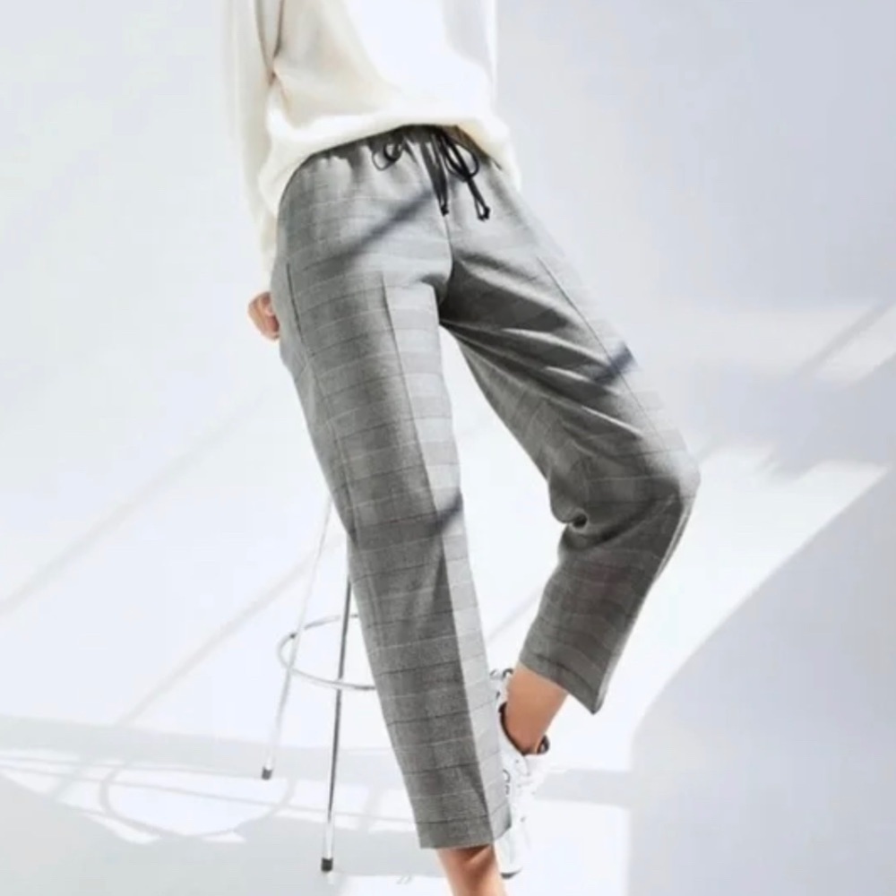 Aritzia Babaton Jimmy Plaid Pant in Herringbone